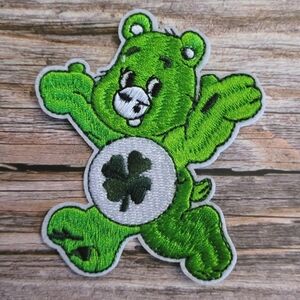 Care Bears Good Luck Bear Green Cartoon Character Embroidered Iron On Patch